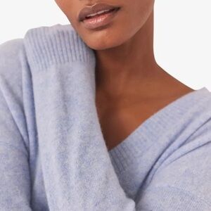 The White Company White Label Cashmere V-Neck, Medium